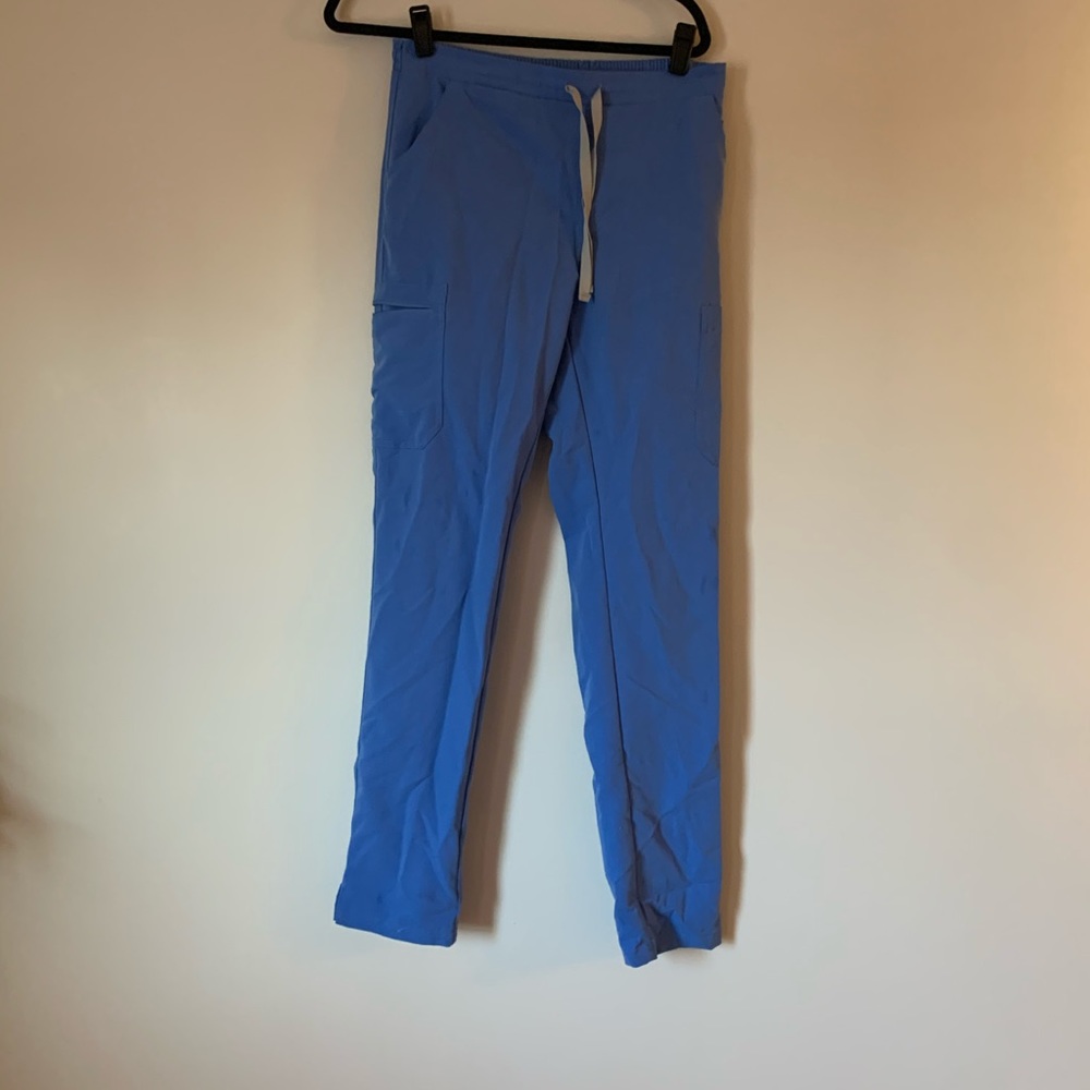Figs ceil blue scrub pants
